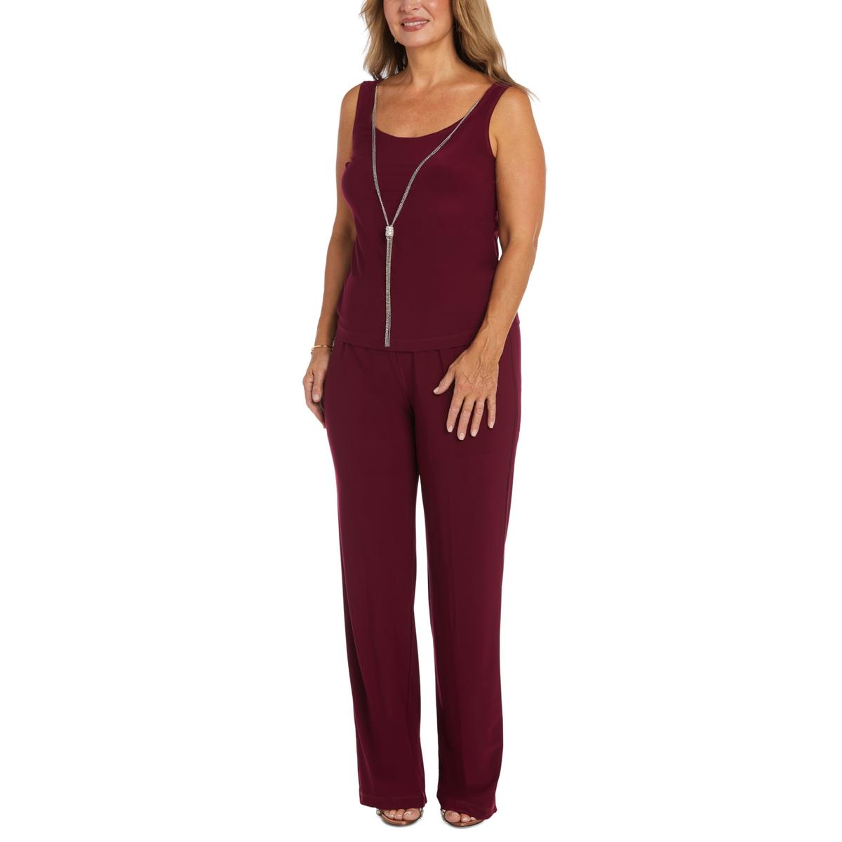 R&M Richards Womens Mesh 4PC Pant Suit