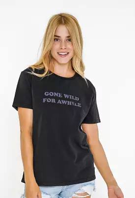 Rusty US GONE WILD SHORT SLEEVE TEE - BLACK