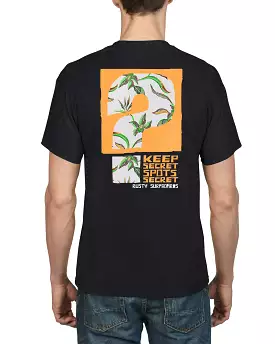 Rusty USA Secret Spot Short Sleeve Tee - Black BLACK