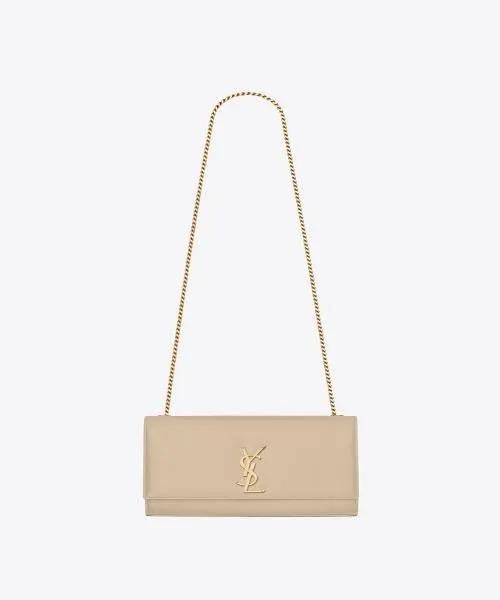 Saint Laurent Kate Medium in Grain De Poudre Embossed Leather Beige