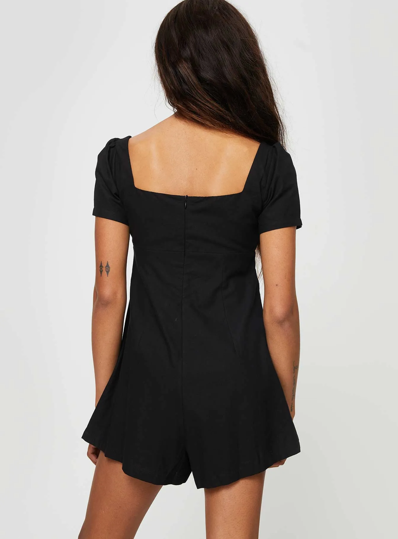 Sararae Playsuit Black