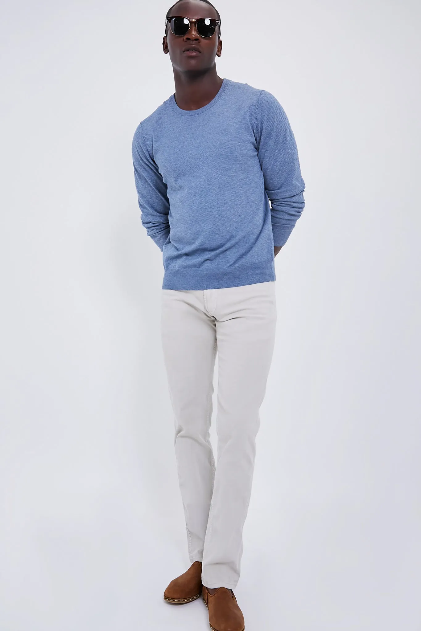 Sea Coast Heather Movement Crewneck Sweater