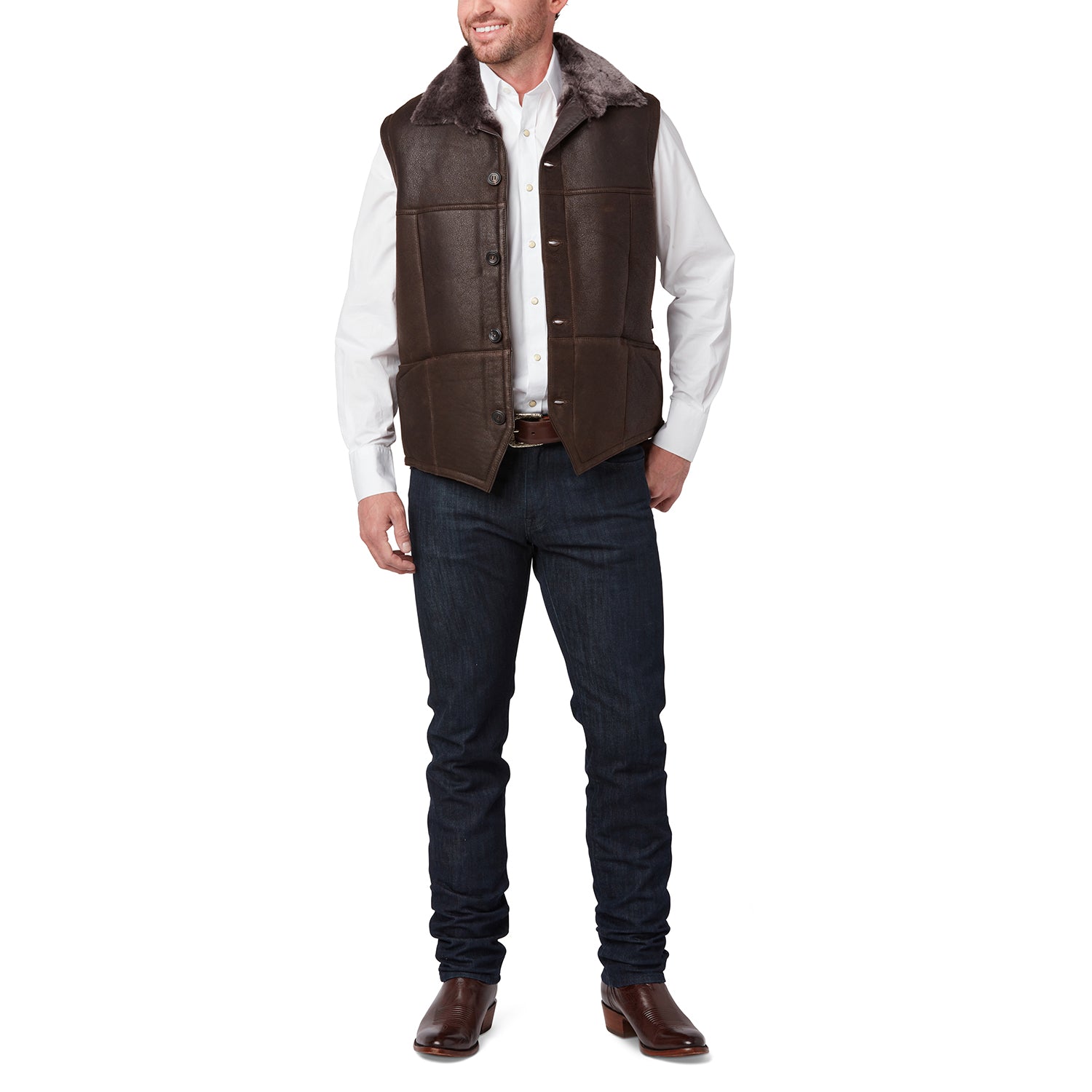 Shearling Vest :: Chocolate