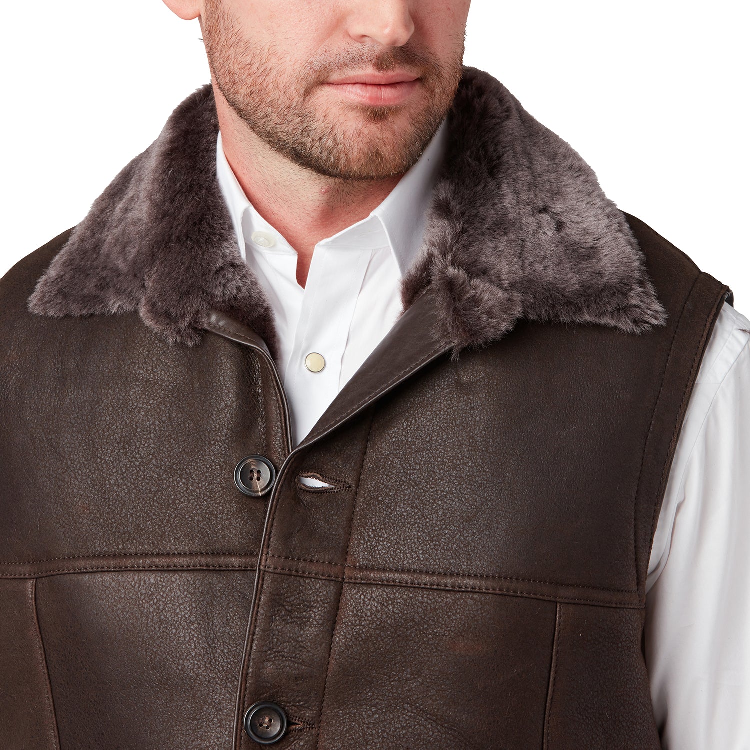 Shearling Vest :: Chocolate