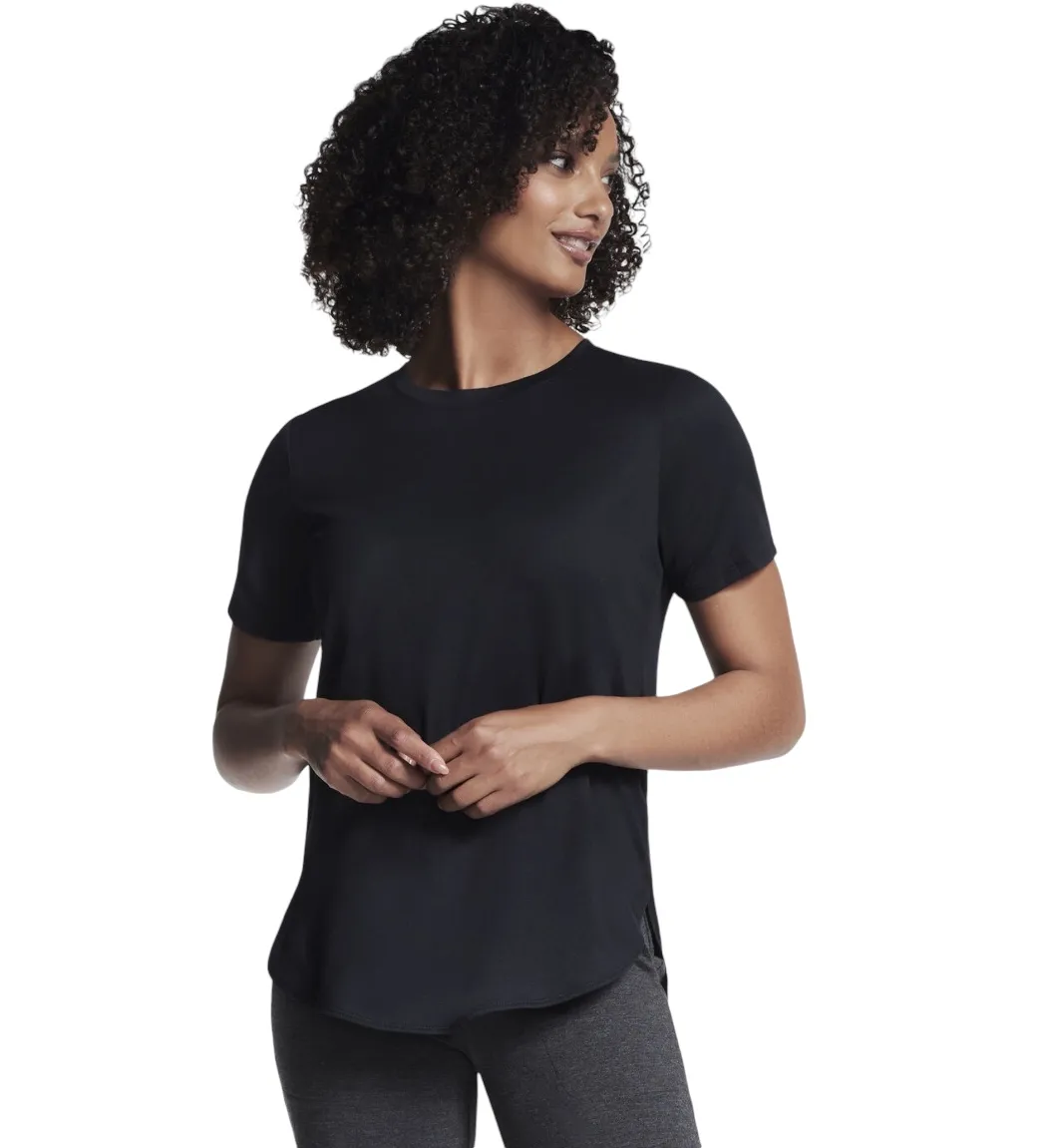 SKECHERS GO DRI SWIFT TUNIC TEE BLACK