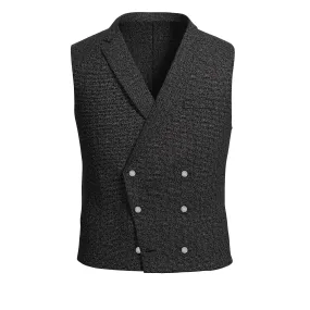 Snowy Specks Black Waistcoat