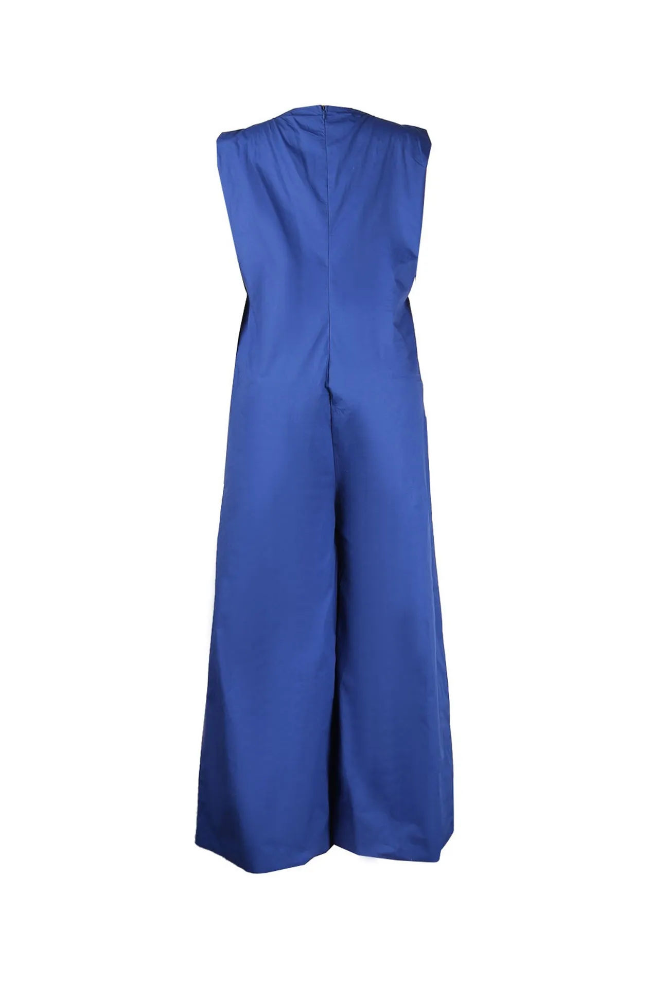 Solid Sleeveless Wide Leg Jumpsuits