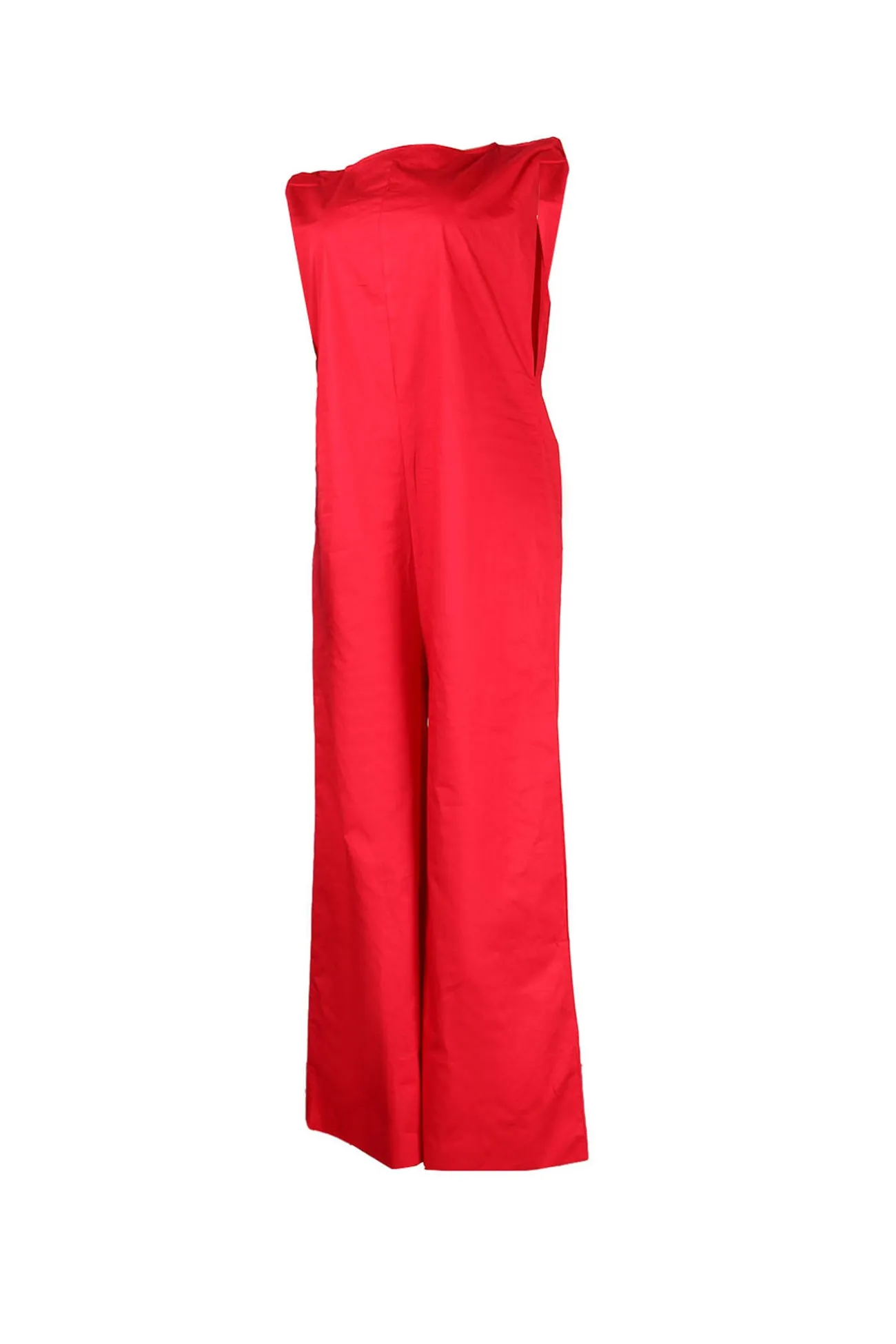 Solid Sleeveless Wide Leg Jumpsuits