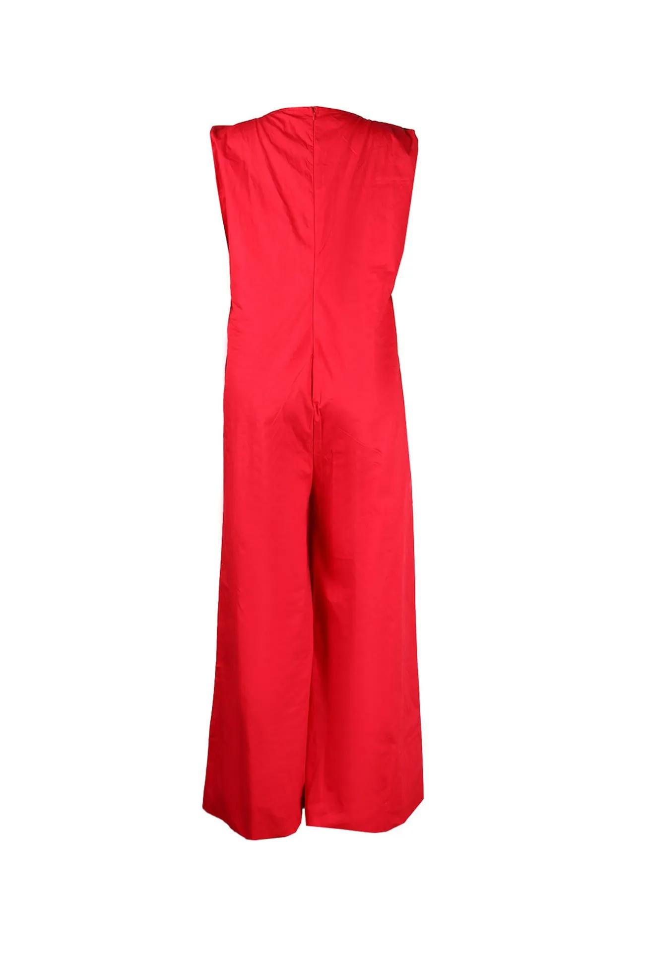 Solid Sleeveless Wide Leg Jumpsuits