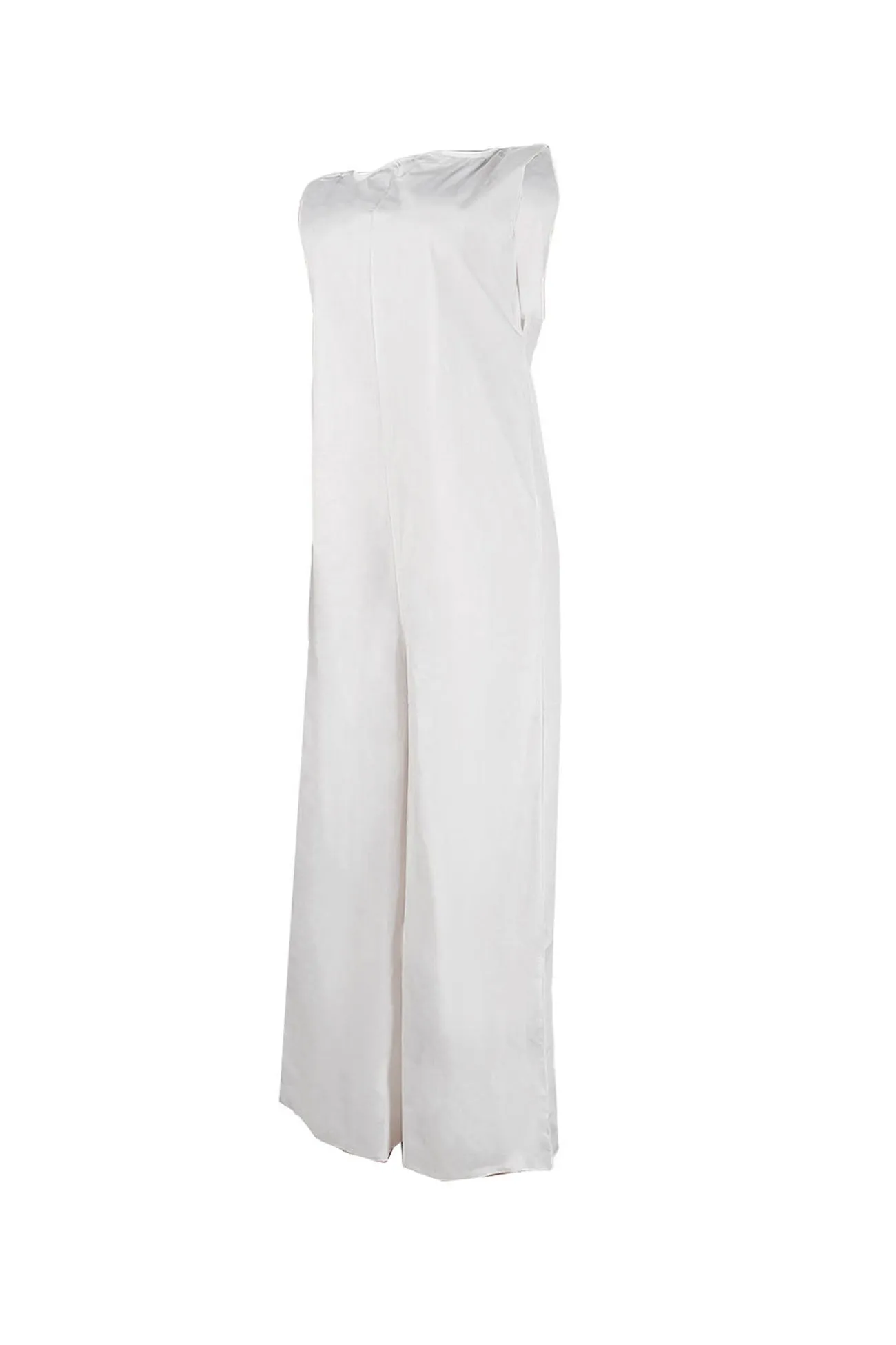 Solid Sleeveless Wide Leg Jumpsuits