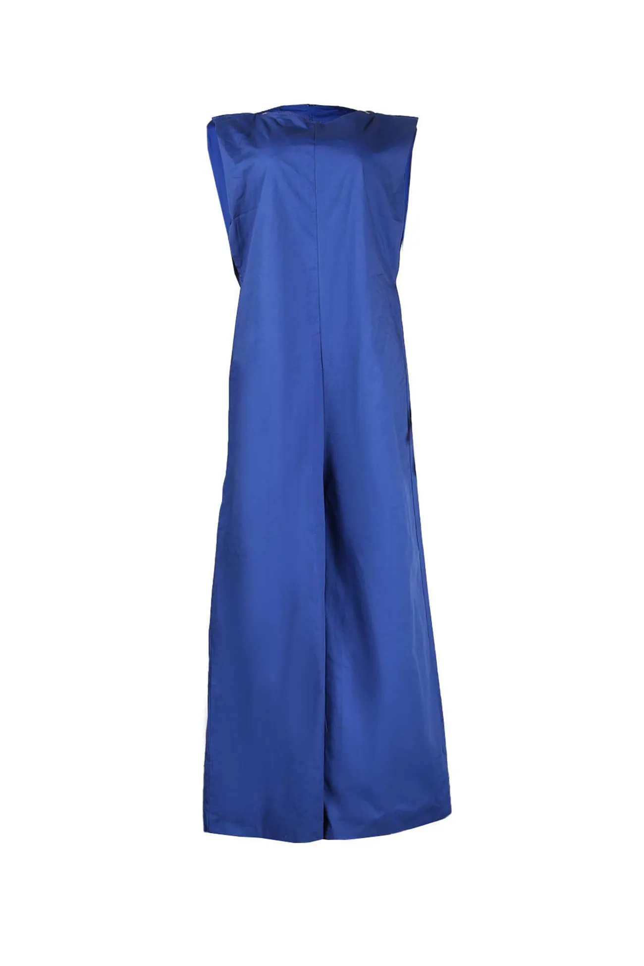 Solid Sleeveless Wide Leg Jumpsuits