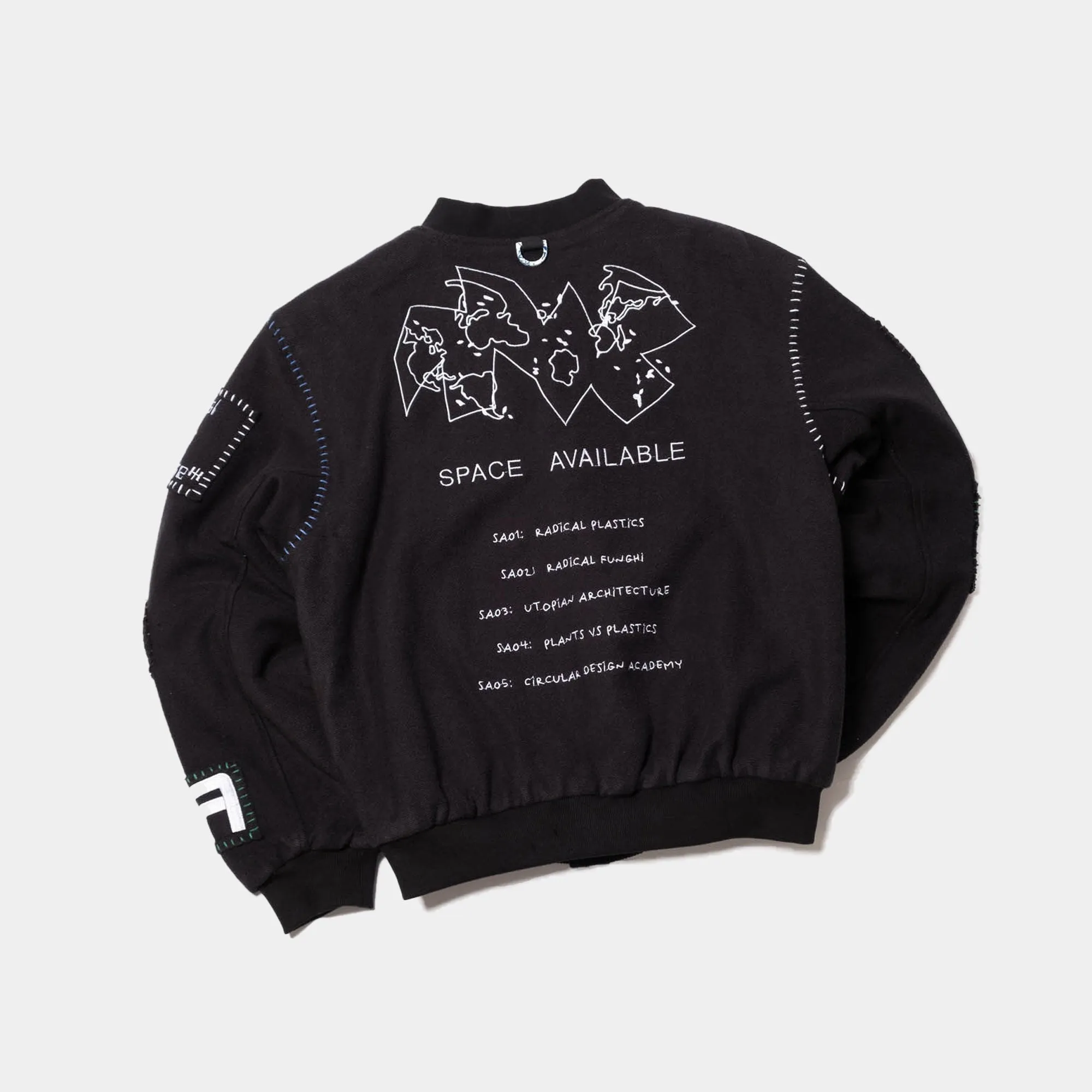 Space Available Studio Varsity Jacket - Black