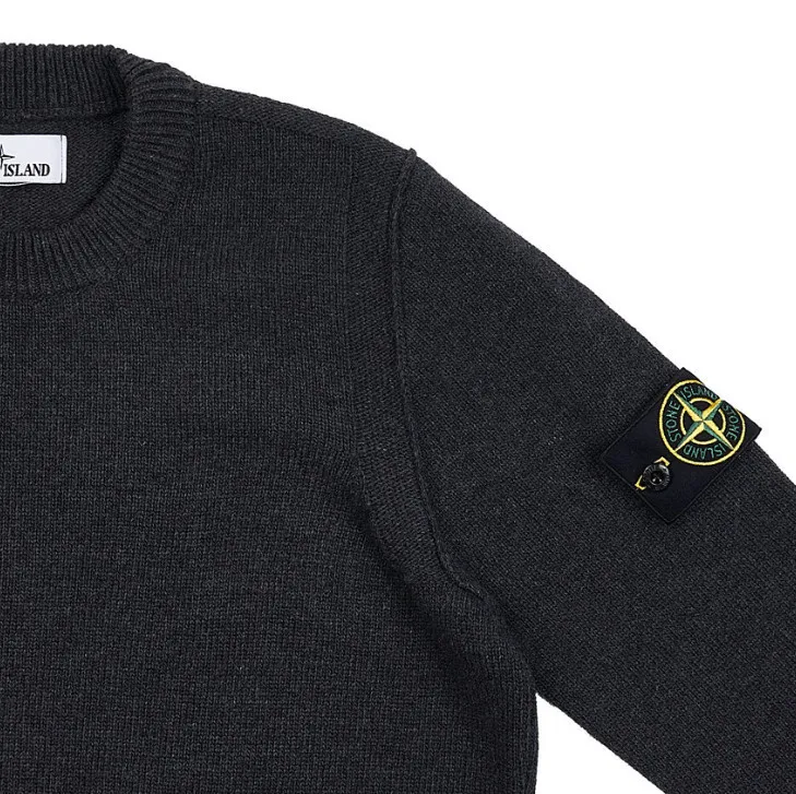 STONE ISLAND  |Crew Neck Unisex Wool Street Style U-Neck Long Sleeves