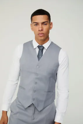 Textured Waistcoat | boohooMAN UK