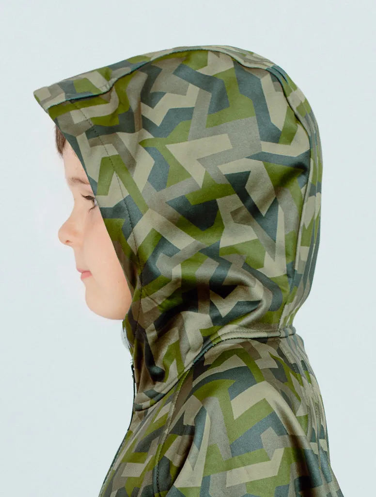 The All-Weather Fleece Hoodie - Geo Camo - KIDS