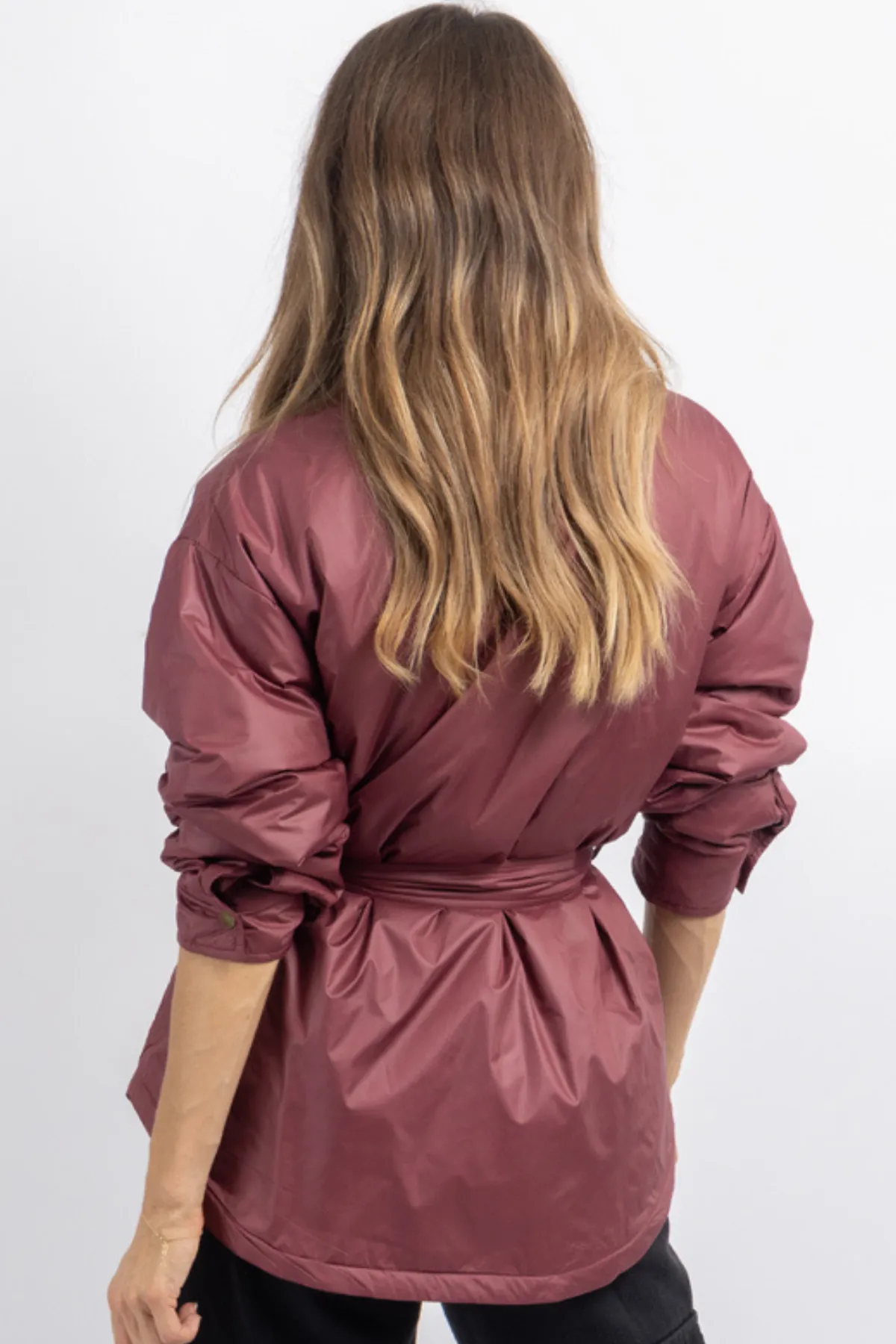 THROW + GO MERLOT SHIRT JACKET