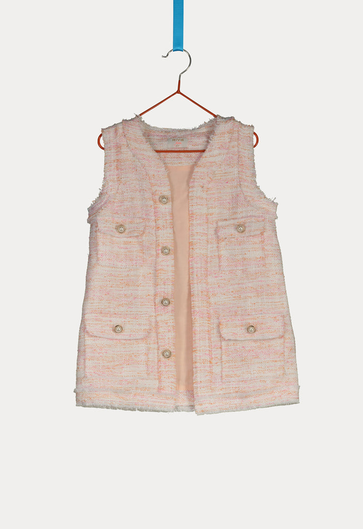 Tweed Four Pocket Gilet And Short Set