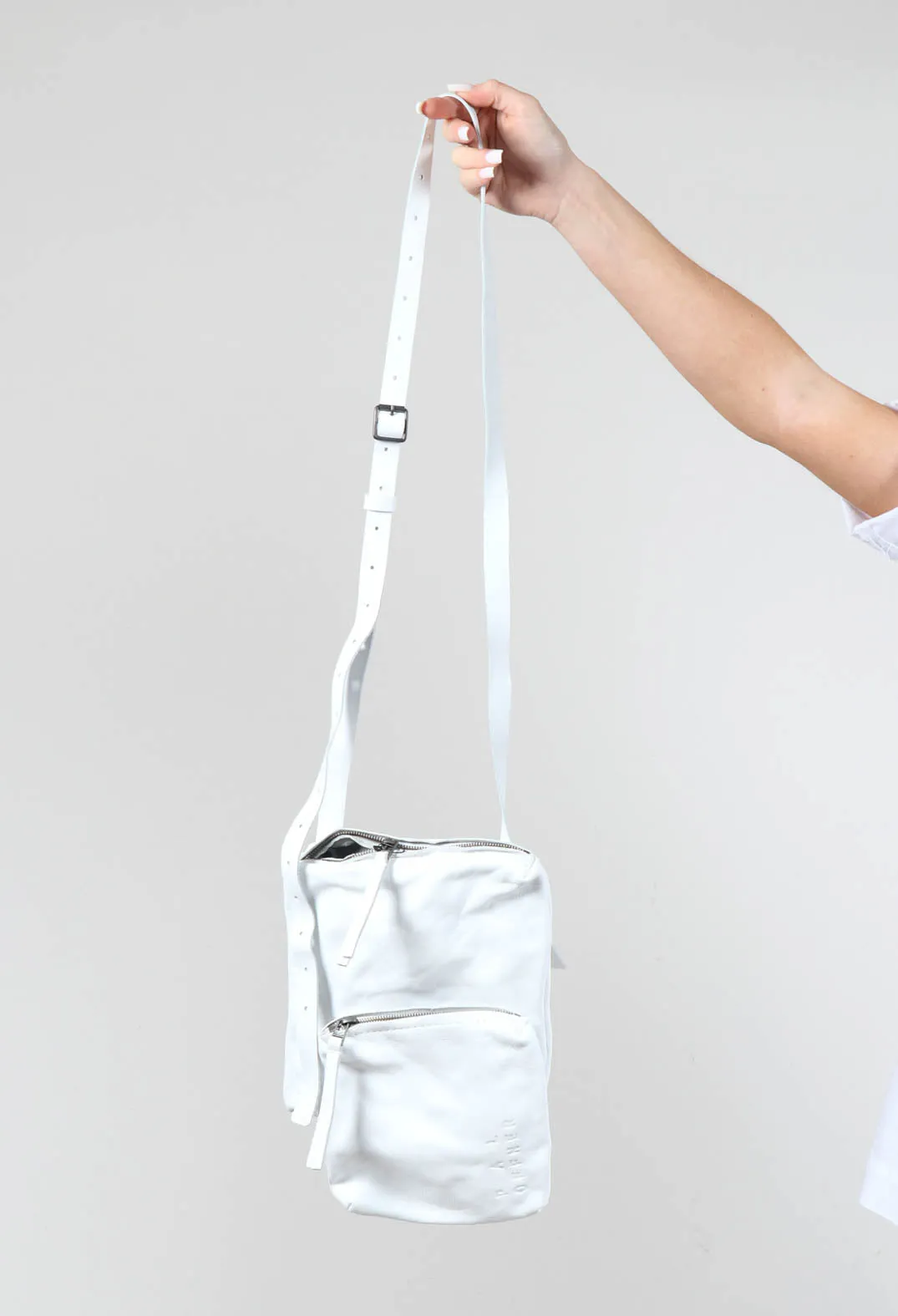 Twin Pocket Bag in White