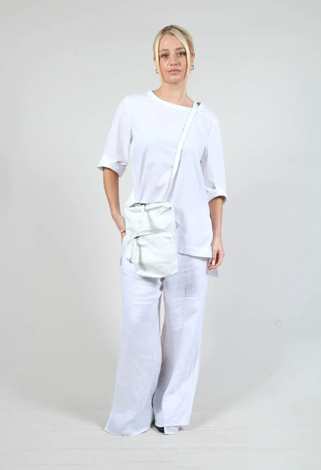 Twin Pocket Bag in White