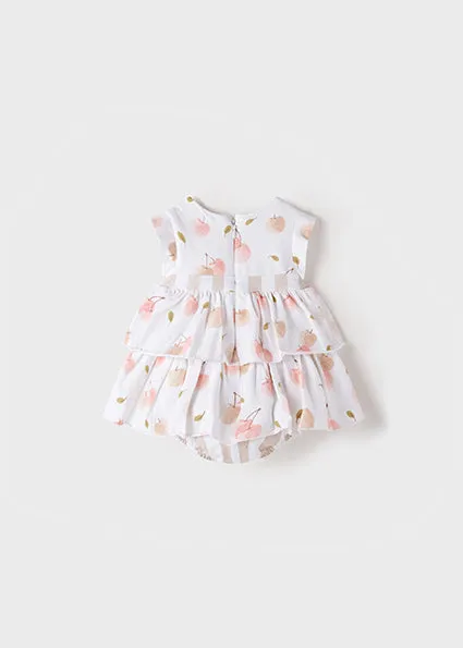 Vestito Fruit con culotte per neonata Mayoral