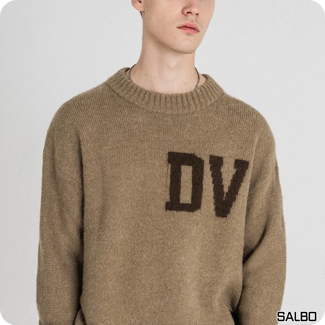 vivastudio  |Crew Neck Street Style Long Sleeves Logo Sweaters