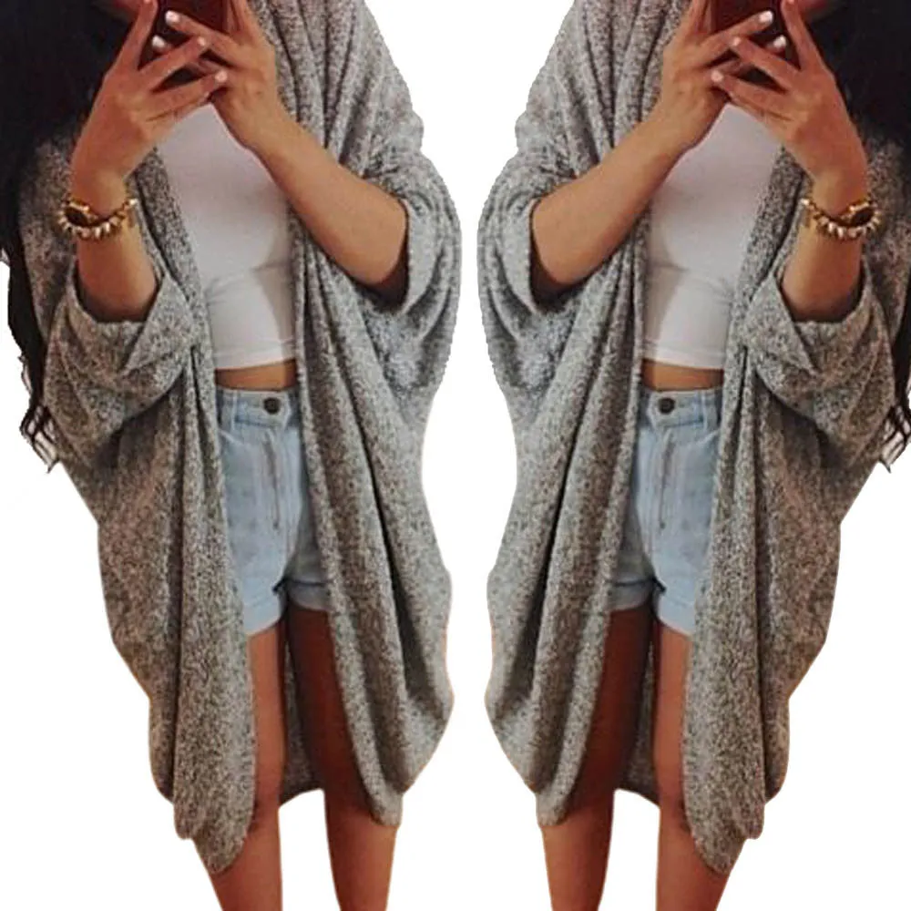 Women Sweater Knitted Cardigan Jacket Loose Sweater Outwear Jacket Women Coat Sweater