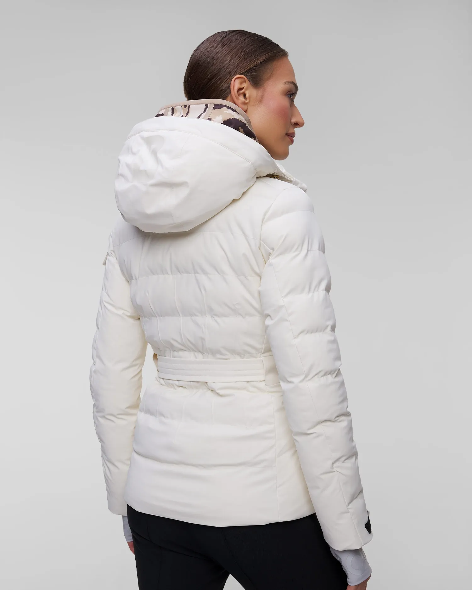 Women's white ski jacket BOGNER Ellya1-T 31884815-133