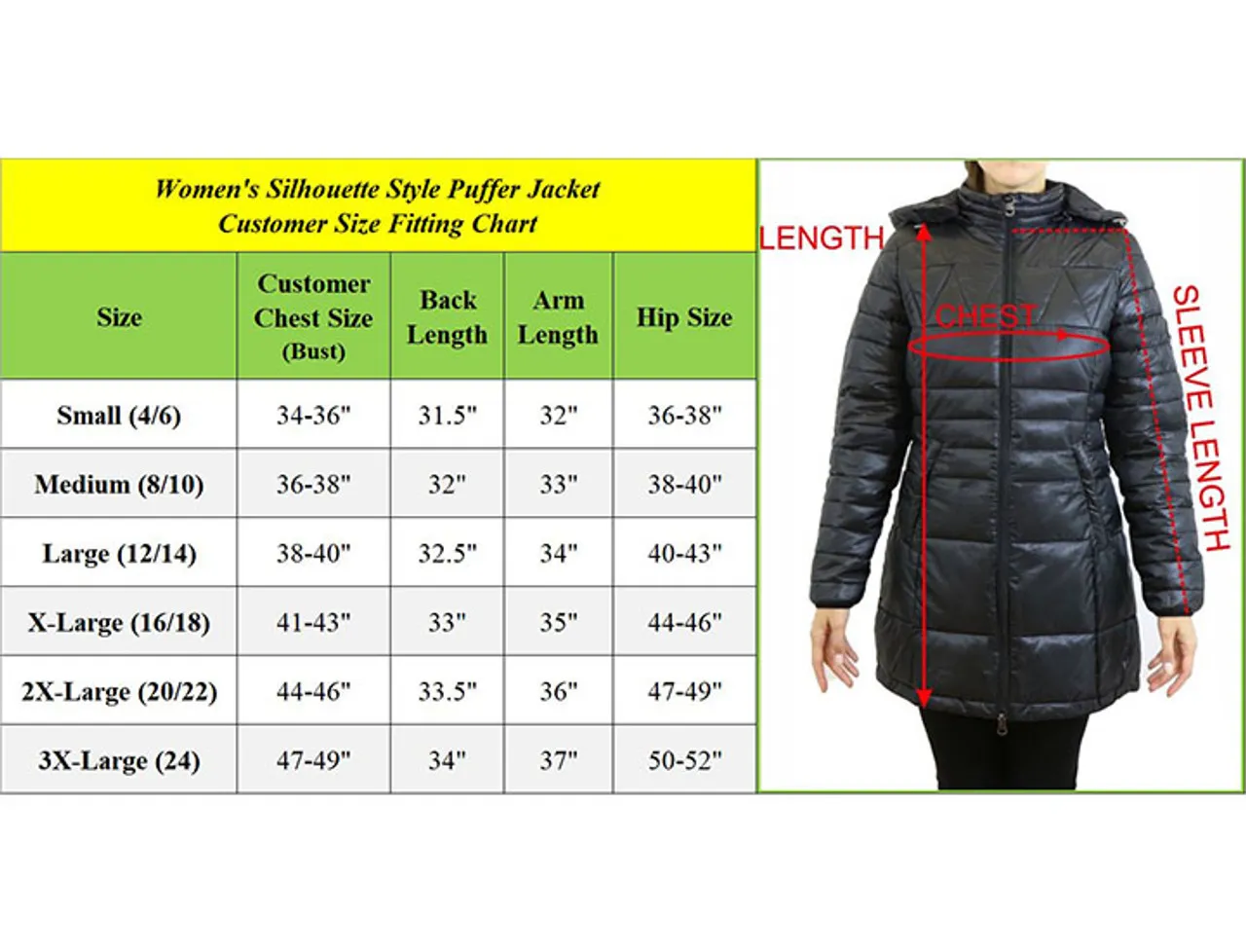 Women’s Long Puffer Jacket