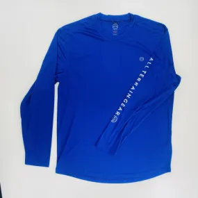 Wrangler  Ls Sun Tee - T-shirt di seconda mano - Uomo - Blu - XL