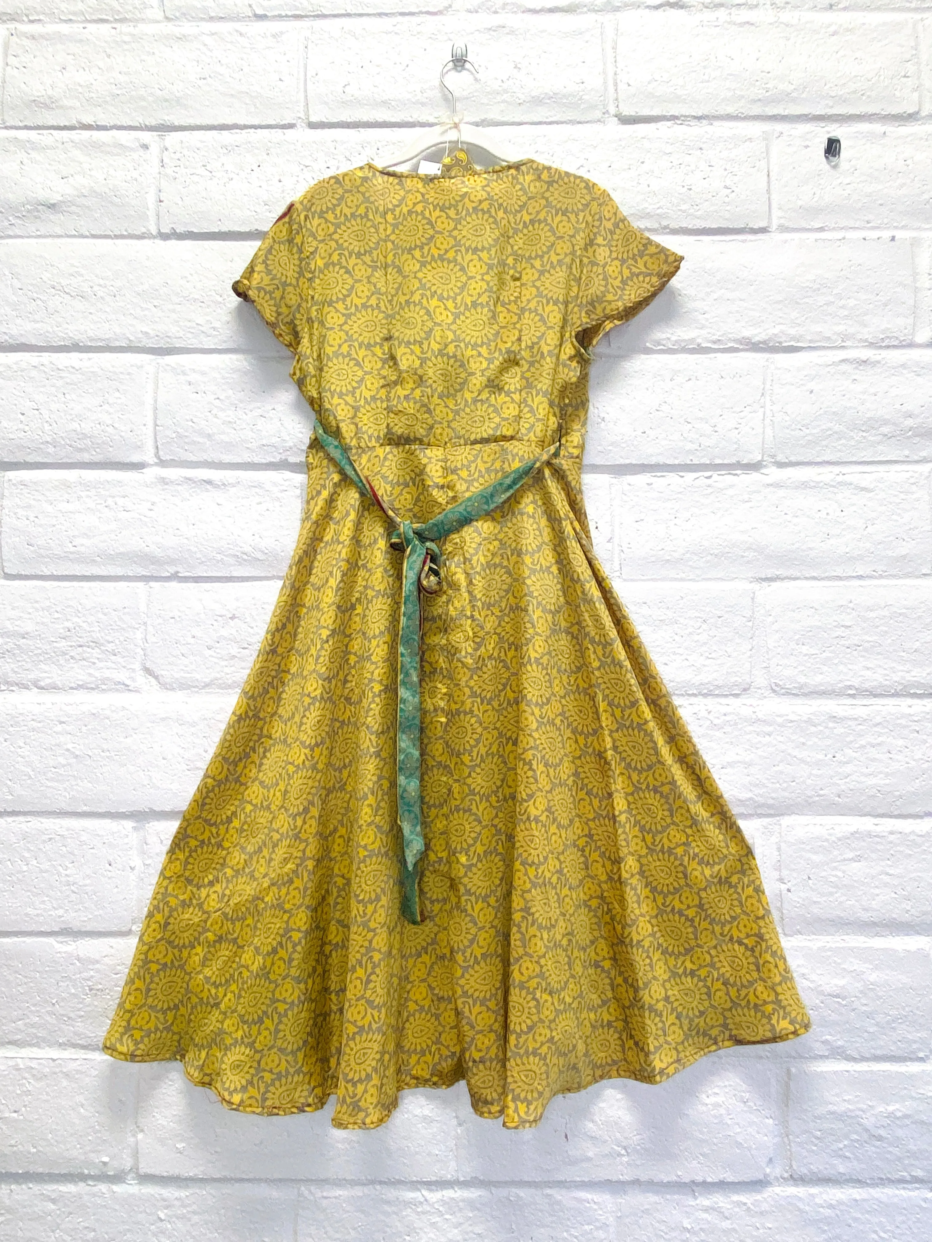 Wrap Dress - L - Mellow Yellow